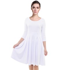 Quarter Sleeve Waist Band Dress