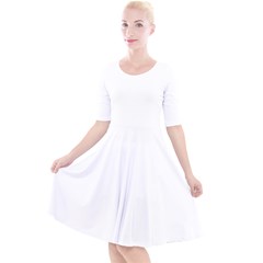 Quarter Sleeve A-Line Dress