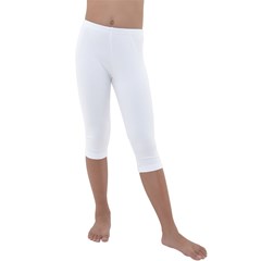 Kids  Lightweight Velour Capri Leggings 