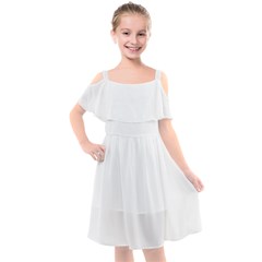 Kids  Cut Out Shoulders Chiffon Dress