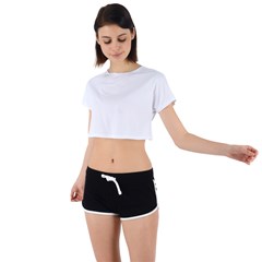 Tie Back Short Sleeve Crop T-Shirt