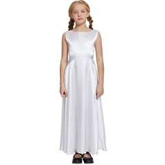 Kids  Satin Sleeveless Maxi Dress