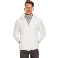 Men s Hooded Quilted Jacket