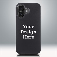 iPhone 16 Black UV Print PC Hardshell Case