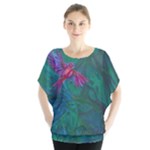 Collection: Acquerello<br>Print Design: Scents of Spring - Alzavola<br>Style: Chiffon Batwing Top