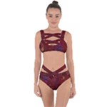 Collection: Metamorpha<br>Print Designs: Gypsy Moth - Rosa<br>Style: Strappy Swimsuit
