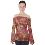 Collection: Art Air Elements<br>Print Design: Sun or Snow - Summer Seeds<br>Style: Off The Shoulder Top