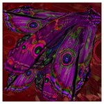 Collection: Metamorpha <br>Print Design: Gypsy Moth Rosa Reverse<br>Style: Square Chiffon Scarf 50 x50 