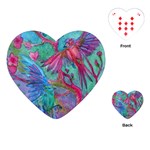 Collection: Acquerello <br>Print Design: Scents of Spring<br>Style: Playing Cards Heart Shaped